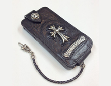 クロムスハーツの財布からiphoneケース作成